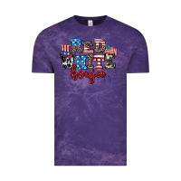 Cloud Purple Red whıte boujee Vintage Tee - AdoDesignShop