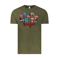 Red Whıte Boujee Vintage Tee | Teevron