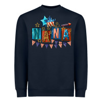 Navy American Nana 4th of july Heavyweight Sweatshirt - CowGirlArtShop