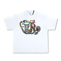 White Rn Urban Heavy Tee - CowhideDigitalArt