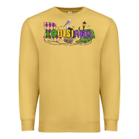 Antique Gold louisiana mardi gras Premium Sweatshirt - MaliasSmallBusiness