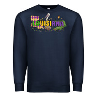 Navy louisiana mardi gras Premium Sweatshirt - MaliasSmallBusiness