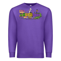 Purple louisiana mardi gras Premium Sweatshirt - MaliasSmallBusiness