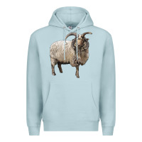 Blue Mist navajo churro sheep Premium Hoodie - LillyAllenDesigns