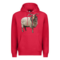 Cardinal navajo churro sheep Premium Hoodie - LillyAllenDesigns