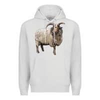 Dove Grey navajo churro sheep Premium Hoodie - LillyAllenDesigns