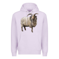 Lilac navajo churro sheep Premium Hoodie - LillyAllenDesigns