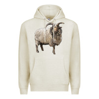 Oatmeal Heather navajo churro sheep Premium Hoodie - LillyAllenDesigns