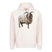 Pale Pink navajo churro sheep Premium Hoodie - LillyAllenDesigns