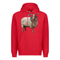Red navajo churro sheep Premium Hoodie - LillyAllenDesigns