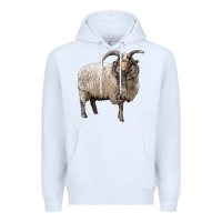 White navajo churro sheep Premium Hoodie - LillyAllenDesigns