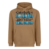 Toasted Coconut somebodys spoiled blue collar girlfriend Heavyweight Hoodie - MaliasSmallBusiness
