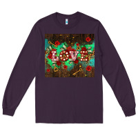 Plum love  and leopard with keys Long Sleeve Tee - AdoDesignShop