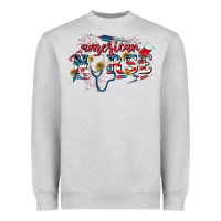 Heather Grey American Nurse 4th of July Heavyweight Sweatshirt - CowGirlArtShop