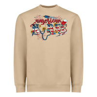 Mushroom American Nurse 4th of July Heavyweight Sweatshirt - CowGirlArtShop