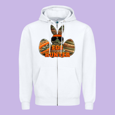Easter Egg Hunter Boys Zipper Hoodie Designed By Jasminsmagicworld