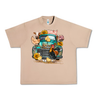 Burro farm truck farm animals Urban Heavy Tee - FaDigitalArtStudio