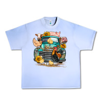 Grape Ice farm truck farm animals Urban Heavy Tee - FaDigitalArtStudio