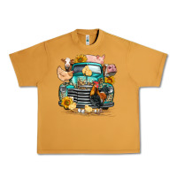 Peanut Butter farm truck farm animals Urban Heavy Tee - FaDigitalArtStudio
