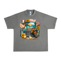 Tornado farm truck farm animals Urban Heavy Tee - FaDigitalArtStudio