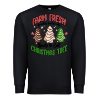 Black farm fresh christmas tree Premium Sweatshirt - MaliasSmallBusiness