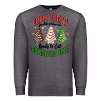 Charcoal Heather farm fresh christmas tree Premium Sweatshirt - MaliasSmallBusiness