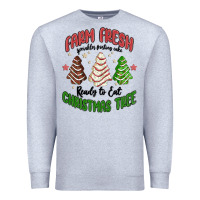Heather Grey farm fresh christmas tree Premium Sweatshirt - MaliasSmallBusiness
