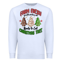 White farm fresh christmas tree Premium Sweatshirt - MaliasSmallBusiness