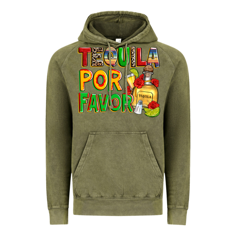 Tequila Por Favor Vintage Hoodie by Zillion Design Studio | Teevron