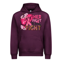 Mauve Wine her fight is our fight Urban Hoodie - NancyCooperArtShop