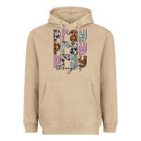 Mushroom pray on it pray over it pray through it Heavyweight Hoodie - NancyCooperArtShop