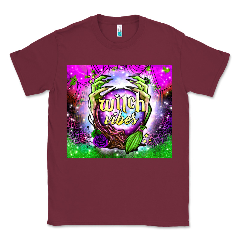 Witch Vibes Crystal Ball Tumbler Classic Tee by BundleAndBundleShop | Teevron