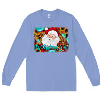 Colony Blue it's Christmas y'all background Long Sleeve Tee - JahusDesignShop
