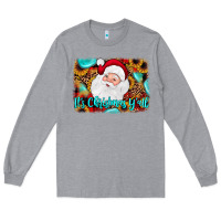 Heather Grey it's Christmas y'all background Long Sleeve Tee - JahusDesignShop