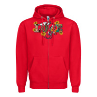 Red western love nurse Zipper Hoodie - BarkalooDesign
