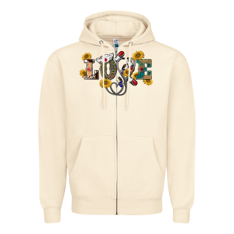 Western Love Nurse Zipper Hoodie by BarkalooDesign | Teevron