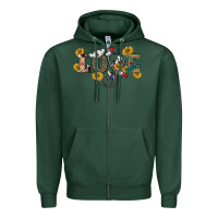 Sports Green western love nurse Zipper Hoodie - BarkalooDesign