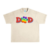 Sandshell lgbtq dad and paw Urban Heavy Tee - HRA Design Shop
