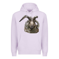 Lilac navajo churro sheep head Premium Hoodie - LillyAllenDesigns