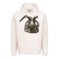 Pale Pink navajo churro sheep head Premium Hoodie - LillyAllenDesigns