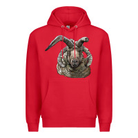 Red navajo churro sheep head Premium Hoodie - LillyAllenDesigns