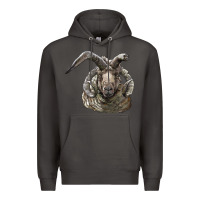 Smoke navajo churro sheep head Premium Hoodie - LillyAllenDesigns