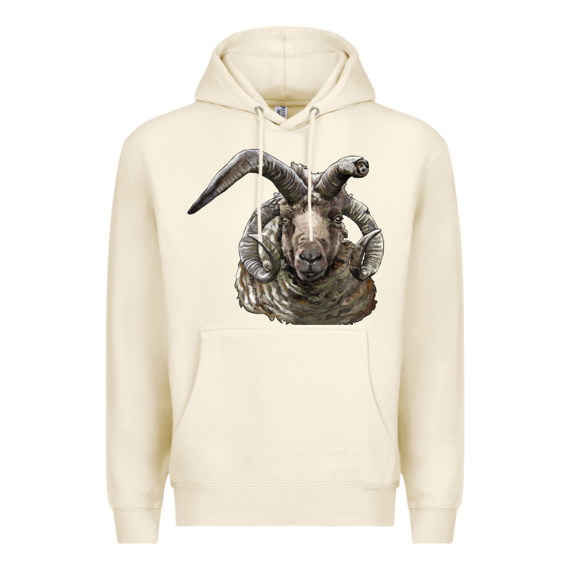 Navajo Churro Sheep Head Premium Hoodie by LillyAllenDesigns | Teevron