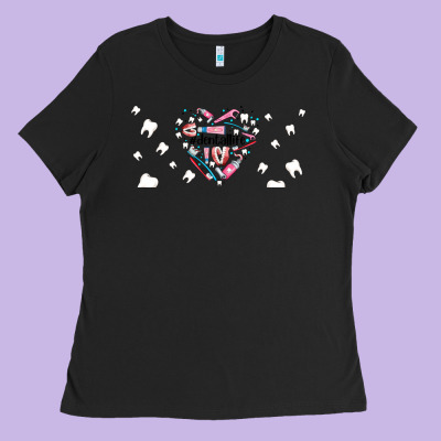 Dental Life Dentist Elements Ladies Tee Designed By Adodesignshop