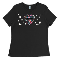 Black dental life dentist elements Ladies Tee - AdoDesignShop