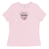 Bubblegum Pink dental life dentist elements Ladies Tee - AdoDesignShop