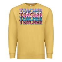 Antique Gold teacher stacked Premium Sweatshirt - NancyCooperArtShop