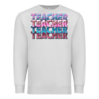 Dove Grey teacher stacked Premium Sweatshirt - NancyCooperArtShop