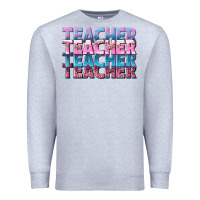Heather Grey teacher stacked Premium Sweatshirt - NancyCooperArtShop