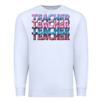 White teacher stacked Premium Sweatshirt - NancyCooperArtShop